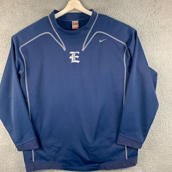 Nike Team Fit Therma Sweatshirt‎ Mens XXL Blue Baseball Pullover Athleisure Gym - Picture 1 of 11